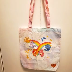 Cute Care Bears 40th anniversary tote bag